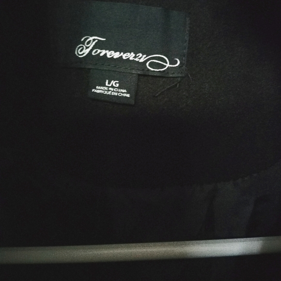 Forever 21 Women's Pea Coat Sz L/G - Picture 10 of 12